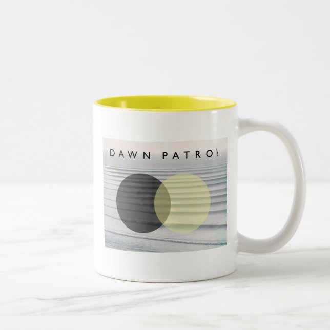 Dämmerungs-Patrouillen-Tasse Zweifarbige Tasse (Rechts)