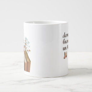 Dammi Un Buon Libro e un Tè tazza (italienisch) Jumbo-Tasse