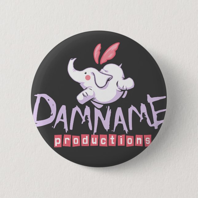 Damname Produktions-Knopf Button (Vorderseite)