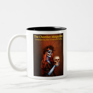 Damnatia - Das Logo des Kammermagazins Zweifarbige Tasse