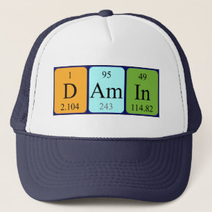 Damner le casquette du nom de table périodique