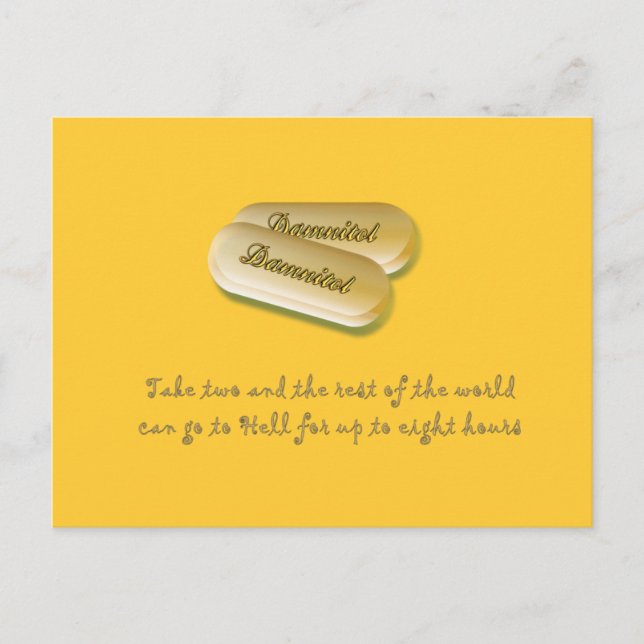 Damnitol Postkarte (Vorderseite)