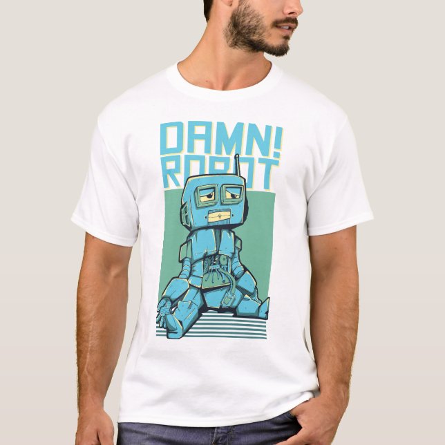 Damnn Robot T - Shirt (Vorderseite)