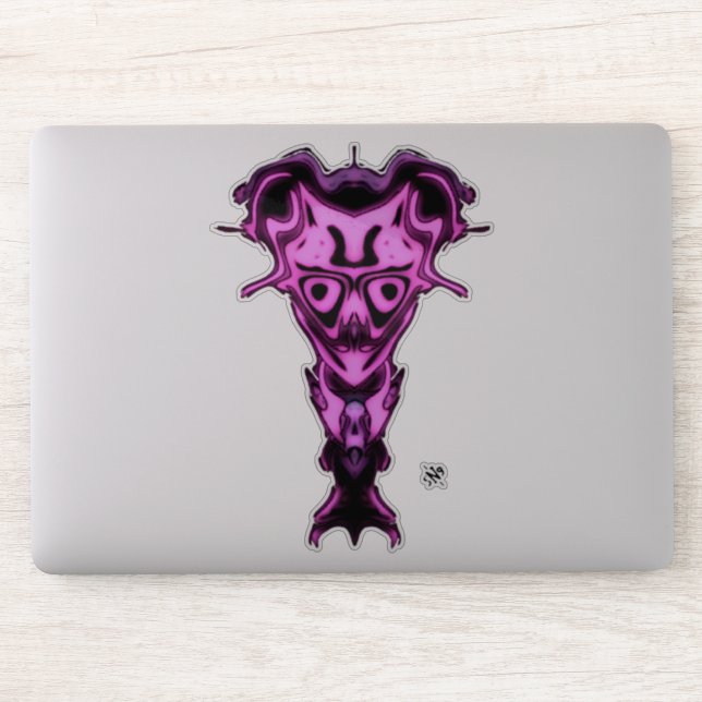 Dämon aus der Büste der Unterwelt v0,1 Aufkleber (Computer)