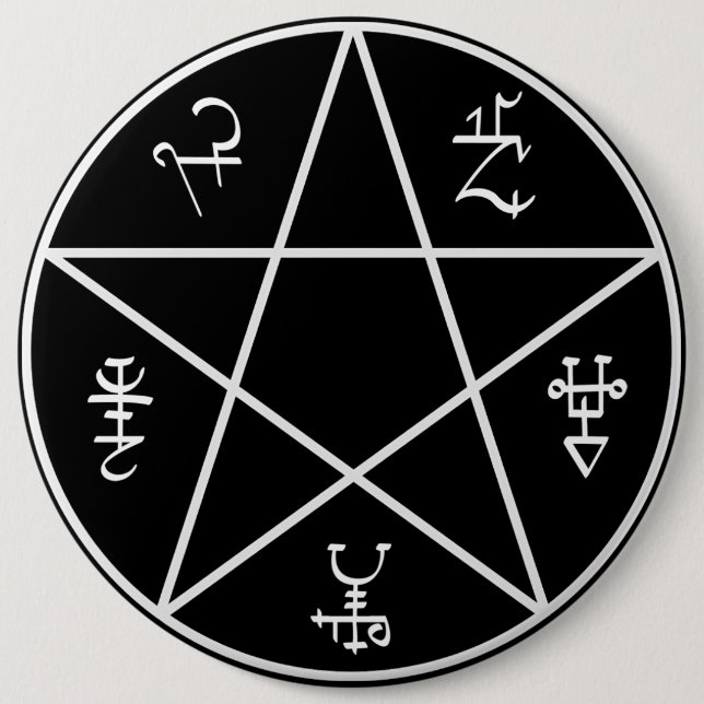 Dämon-Blockierknopf Button (Vorderseite)