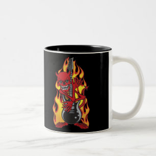 Dämon des Rock Zweifarbige Tasse