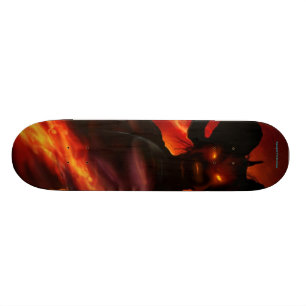 Dämon-Flammen-Skateboard Skateboard