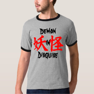 Dämon in Verkleidung Yokai Kanji T-Shirt
