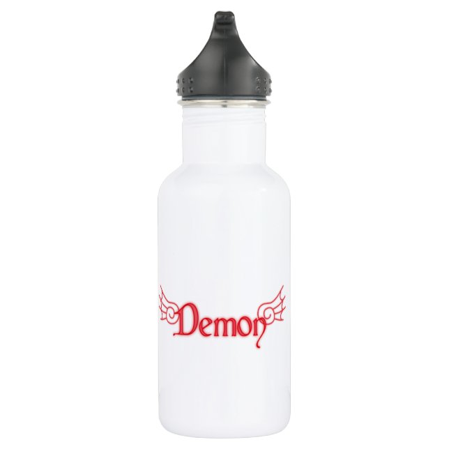 Dämon mit Flügeln Edelstahlflasche (Rechts)