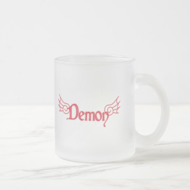 Dämon mit Flügeln Mattglastasse (Rechts)