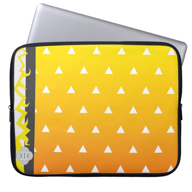 Damon Slayer Kimetsu no Yaiba Zenitsu Laptop Case (Vorderseite)