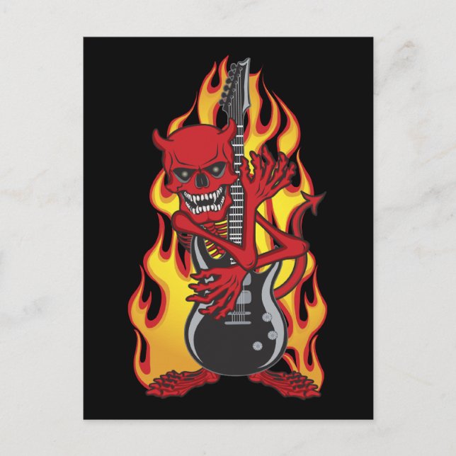 Dämon von Rock Postkarte (Vorderseite)