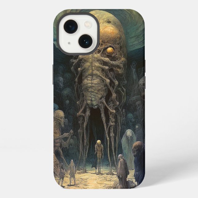 Dämonen-Alien-Unterwelt-Kreatur iPhone Hülle (Rückseite)