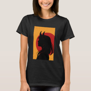 Dämonen-Mädchen Halloween Goth Gothic Grusel-Saiso T-Shirt