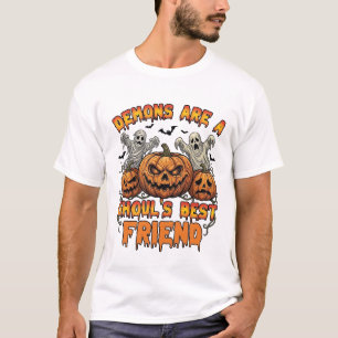 Dämonen sind Ghule Freund Kürbisse Mumie Geisterfl T-Shirt