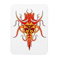 Dämonen-Stammes-Tattoo-Design