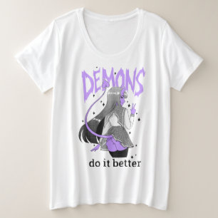 Dämonen verbessert es helles T-Shirt