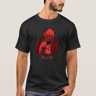 Dämonen zeigen Ja, du Teufel dämonisch beängstigen T-Shirt