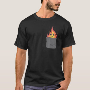 Dämonenfeuer in Taschenflamme Heiße Verbrennungsku T-Shirt