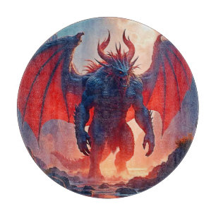 Dämonenkönig: Ewiger Drache Schattenkunst Schneidebrett