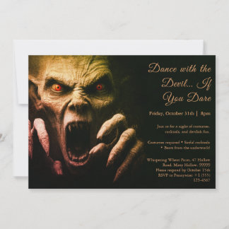 Dämonennacht Halloween Party Einladung