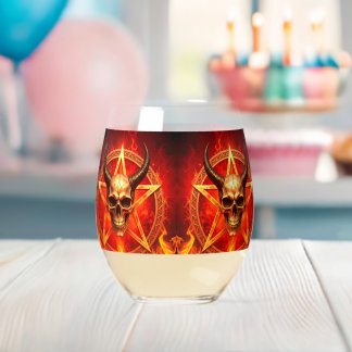 Dämonenschädel-Trinkglas-Set Weinglas Ohne Stiel