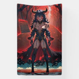 Dämonin mit Kontakt am Kreuzweg, Anime-Dämon Banner