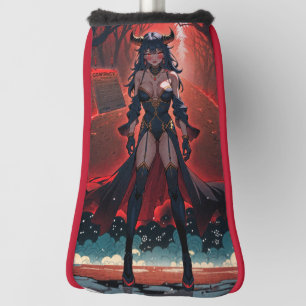Dämonin mit Kontakt auf der Kreuzung, Anime-Dämon Golf Headcover