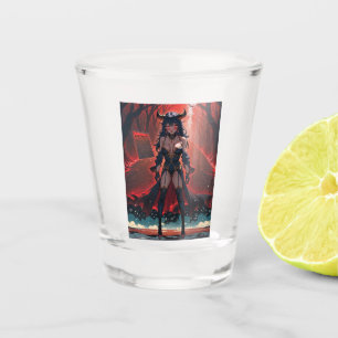 Dämonin mit Kontakt auf der Kreuzung, Anime-Dämon Schnapsglas