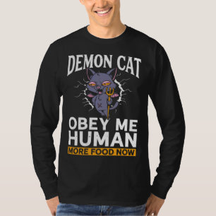 Dämonische Katze Satanische Hexerei Baphomet Gothi T-Shirt