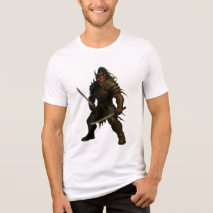 Dämonischer Samurai-Krieger Tri-Blend Shirt
