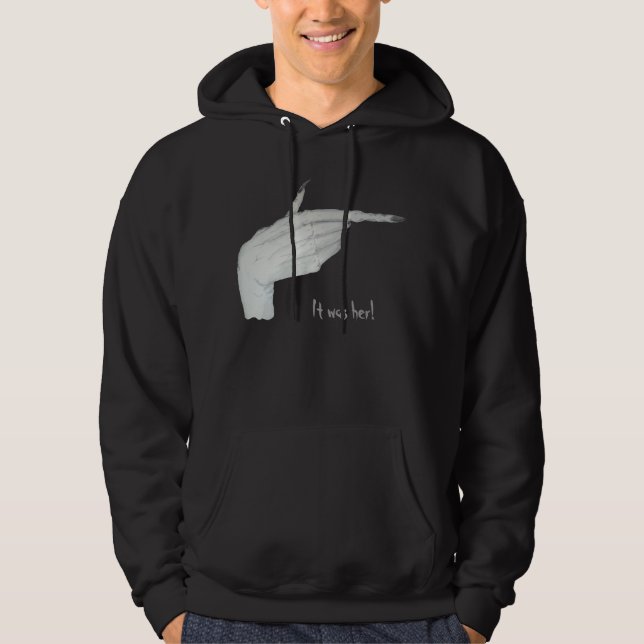 dämonischer Zeiger beängstigender Monsterhandschuh Hoodie (Vorderseite)