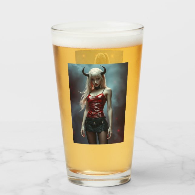 Dämonisches Lady Glas (Rückseite (gefüllt))