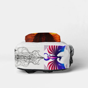 "Dämonista Delight: Teufelsoffen Inspiriert Mode-T Bedruckter Rucksack