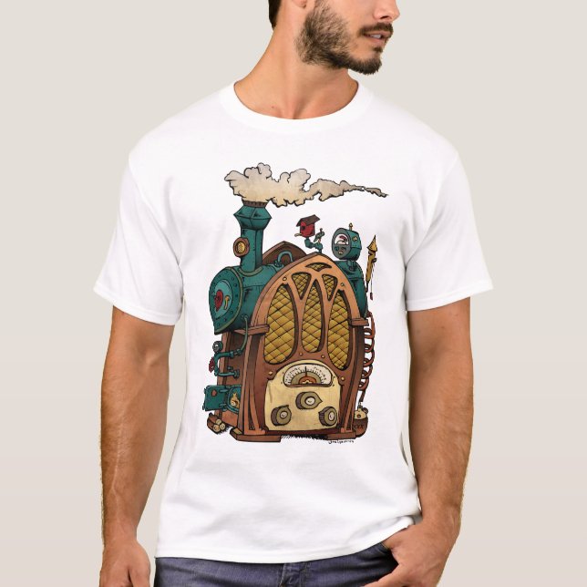 Dampf angetriebener Radio SPPS T-Shirt (Vorderseite)