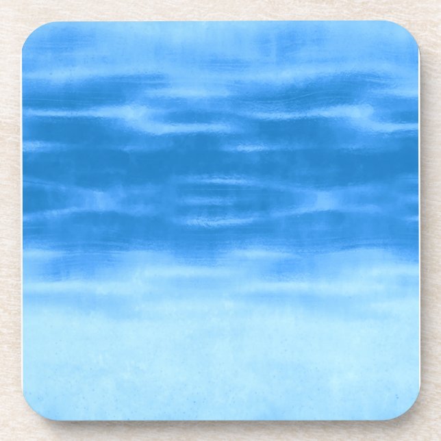 Dampf auf Calm Blue Water Getränkeuntersetzer (Vorderseite)