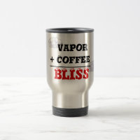 Dampf + Kaffee-= Bliss-Reise-Tasse