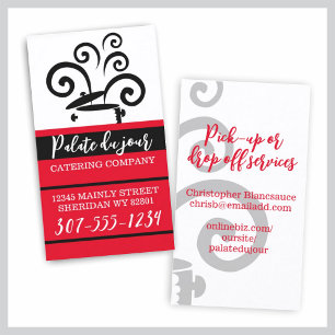 Dampf-Kochs-Catering busin des Topfes kochen Visitenkarte