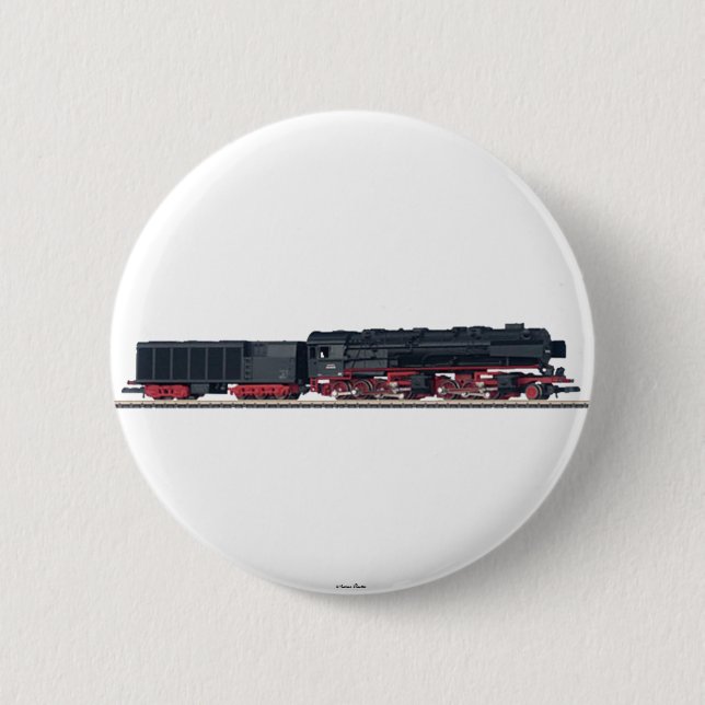 Dampf-Lokomotive-BR 53 Borsig Knopf Button (Vorderseite)