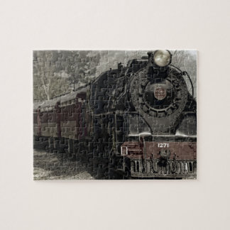 Dampf-Lokomotivzug-Puzzle