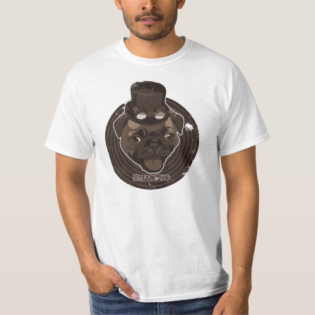 Dampf-Mops T-Shirt (Vorderseite)