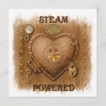 Dampf-Powered Heart Card