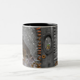 Dampf-Punkraum - Kaffee-Tasse Zweifarbige Tasse