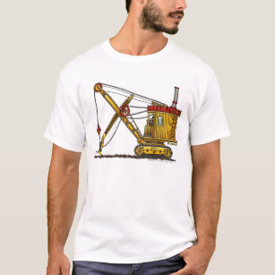 Dampf-Schaufel-Baggerbau-Kleid T-Shirt