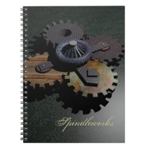 Dampf-Traum-Ingenieurtechnik-Zahnräder Notizblock