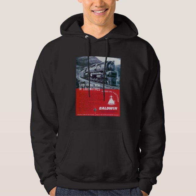 Dampf-Turbine Baldwin LokomotiveS-2 PRR Hoodie (Vorderseite)