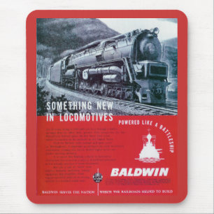 Dampf-Turbine Baldwin LokomotiveS-2 PRR Mousepad