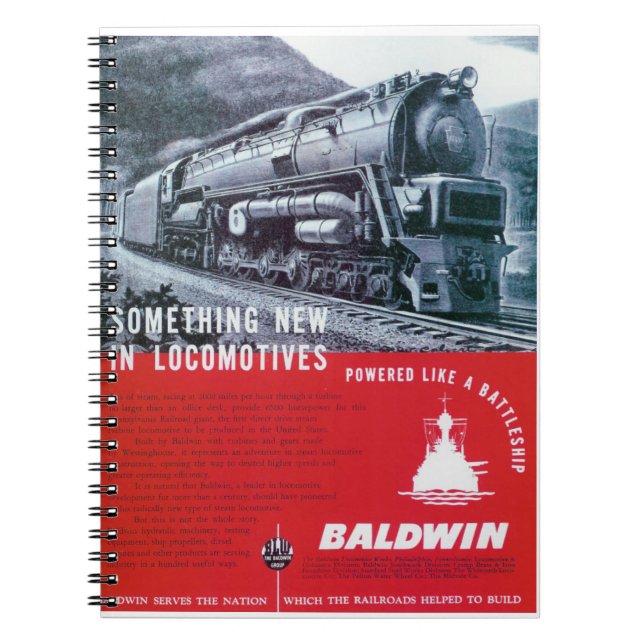 Dampf-Turbine-Notizbuch Pennsylvania-Eisenbahn-S-2 Notizblock (Vorderseite)