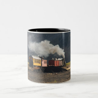 Dampf-Zug Zweifarbige Tasse