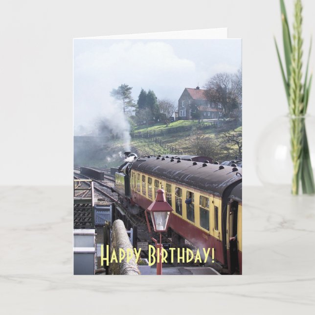 DAMPF-ZÜGE KARTE (Vorderseite)